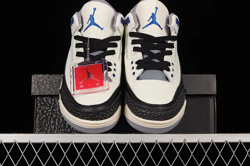 All categories Air Jordan Jordan series basketball shoes Air Jordan 3 Air Jordan 3 Retro UNC AJ3 Joe 3 burst racing blue 398614-145